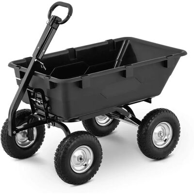 Carrello da Giardino Hillvert - 550 kg - ribaltabile - 150 L - Nero Carrello da Giardino Hillvert - 550 kg - ribaltabile - 150 L - Nero