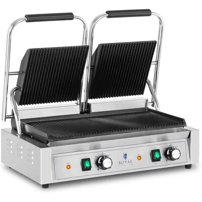 Royal Catering Parrilla de Contacto Doble 3600W - Grill Profesional Royal Catering Parrilla de Contacto Doble 3600W - Grill Profesional