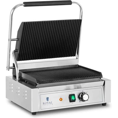 Grill Ribeteado para Panini Royal Catering 2200 W Grill Ribeteado para Panini Royal Catering 2200 W