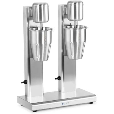 Royal Catering Frullatore per frappè e milk shake - Doppio - 2 x 1 L - 15.000 giri/min - Acciaio inossidabile RCPMS-160S Royal Catering Frullatore per frappè e milk shake - Doppio - 2 x 1 L - 15.000 giri/min - Acciaio inossidabile RCPMS-160S