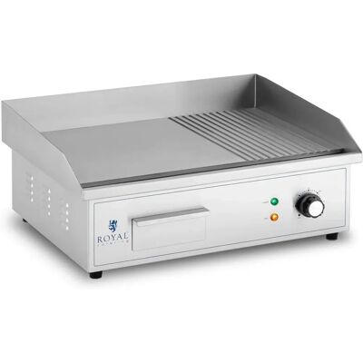 Royal Catering Plancha eléctrica - 548 x 350 mm - Liso + Rizado - 3000 W Royal Catering Plancha eléctrica - 548 x 350 mm - Liso + Rizado - 3000 W