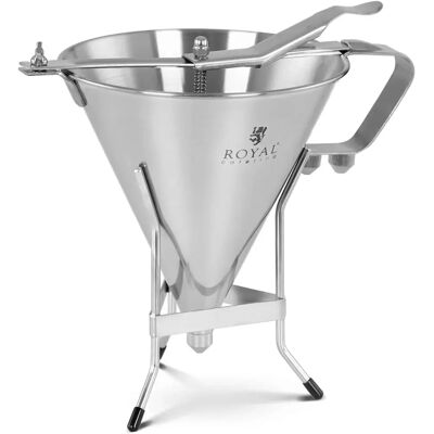 Royal Catering Entonnoir à piston - 1,8 L - Acier inoxydable - 3 embouts - Entonnoir à piston - Publicité Royal Catering Entonnoir à piston - 1,8 L - Acier inoxydable - 3 embouts - Entonnoir à piston - Publicité