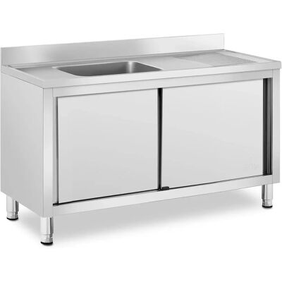 Fregadero de Cocina Comercial Royal Catering - 1 Cuenca - 500x400x240 mm Fregadero de Cocina Comercial Royal Catering - 1 Cuenca - 500x400x240 mm