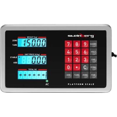 Steinberg Systems Plattformwaage - Kabellos - 150kg - LCD Steinberg Systems Plattformwaage - Kabellos - 150kg - LCD