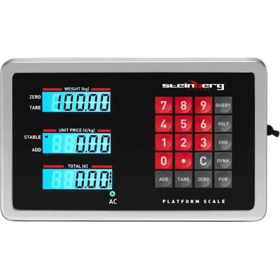Steinberg Systems SBS-PF-100W Bezdrátová platformová váha - 100kg, LCD Steinberg Systems SBS-PF-100W Bezdrátová platformová váha - 100kg, LCD