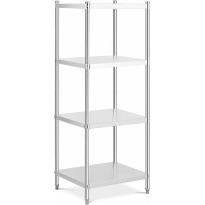 Royal Catering Roestvrijstalen Plankrek - 70x60x180cm - Zilver - Zware Last Royal Catering Roestvrijstalen Plankrek - 70x60x180cm - Zilver - Zware Last