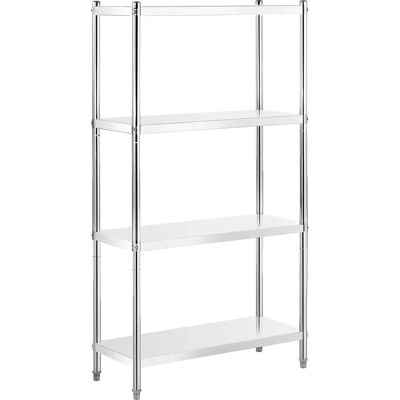 Scaffale Inox Royal Catering - 100x40x180 cm - Grigio Scaffale Inox Royal Catering - 100x40x180 cm - Grigio
