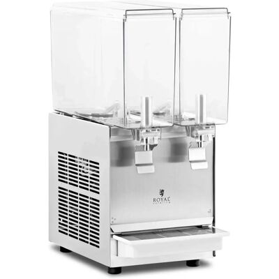 Royal Catering Sokowirówka do soku - 2 x 10 L - Chłodzący system RC-JDD02 Royal Catering Sokowirówka do soku - 2 x 10 L - Chłodzący system RC-JDD02