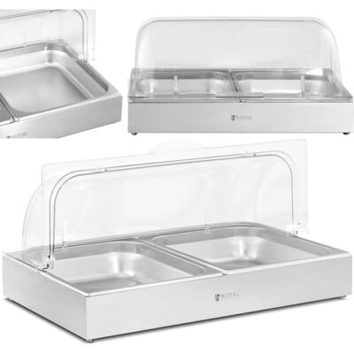 Royal Catering - Buffetvitrine RCCD-RC-02 - 2x4L eller 8L Royal Catering - Buffetvitrine RCCD-RC-02 - 2x4L eller 8L