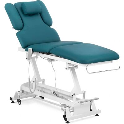 Table de Massage Électrique Physa - 3 Moteurs - 200kg - Blanc/Turquoise Table de Massage Électrique Physa - 3 Moteurs - 200kg - Blanc/Turquoise