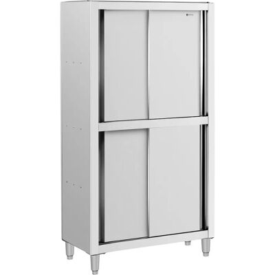 Royal Catering Stainless Steel Dish Cabinet - 1000x500x1800 mm - RCDC-100 Royal Catering Stainless Steel Dish Cabinet - 1000x500x1800 mm - RCDC-100