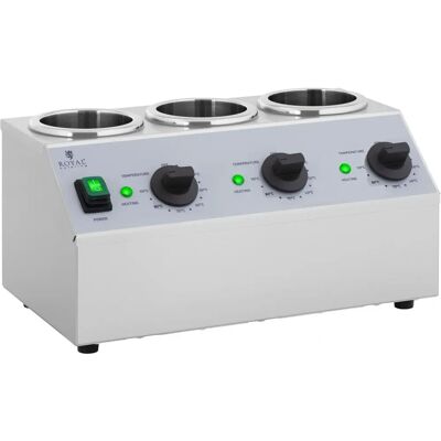 Royal Catering 3-in-1 Sauce Warmer - Stainless Steel - Adjustable Temp Royal Catering 3-in-1 Sauce Warmer - Stainless Steel - Adjustable Temp