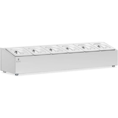 Royal Catering RCPN-04 - Bain Marie z 6 GN 1/6, 11,4 l Royal Catering RCPN-04 - Bain Marie z 6 GN 1/6, 11,4 l