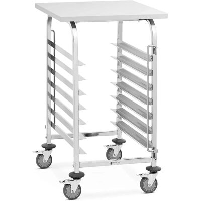 Royal Catering RCTW 7 TB Roestvrij Stalen Trolley - 7 Vakken en Plaats Royal Catering RCTW 7 TB Roestvrij Stalen Trolley - 7 Vakken en Plaats