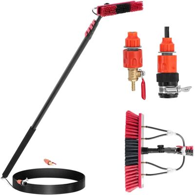 ulsonix Teleskopická kartáč - s vodovodním připojením - pro solární panely a okna - 2230 - 7315 mm ULX-SOCL L ulsonix Teleskopická kartáč - s vodovodním připojením - pro solární panely a okna - 2230 - 7315 mm ULX-SOCL L