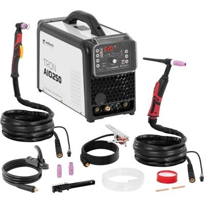 Welbach Soldadora multiproceso - TIG AC DC - MMA - 250A - Corte 50A - Ciclo de trabajo 60% - TRON AIO250 Welbach Soldadora multiproceso - TIG AC DC - MMA - 250A - Corte 50A - Ciclo de trabajo 60% - TRON AIO250