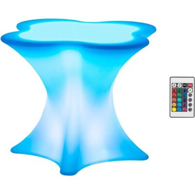 Royal Catering LED Table - 80 x 80 x 110 cm - RGBW - battery operated - matte white Royal Catering LED Table - 80 x 80 x 110 cm - RGBW - battery operated - matte white