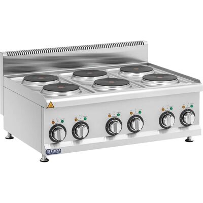 Cuocitore elettrico Royal Catering RCES-120/700-6B - 6 piastre, 12 kW Cuocitore elettrico Royal Catering RCES-120/700-6B - 6 piastre, 12 kW