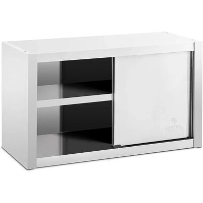 Royal Catering RVS Wandhangkast - 100x45cm - Keukenopslag Royal Catering RVS Wandhangkast - 100x45cm - Keukenopslag
