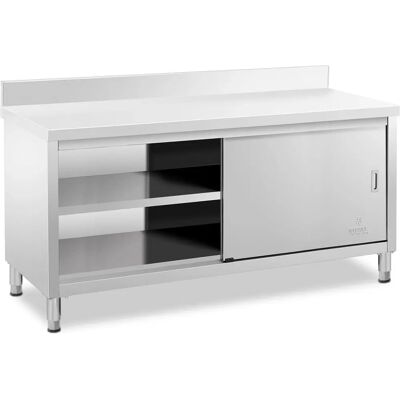 Royal Catering Arbeidskap - 180x60 cm - 600kg - Rustfritt stål Royal Catering Arbeidskap - 180x60 cm - 600kg - Rustfritt stål