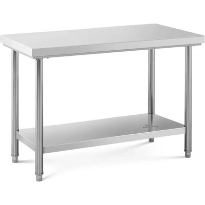 Royal Catering Edelstahl Arbeitstisch - 120 x 60 cm - 137 kg Tragkraft - Arbeitstisch Royal Catering Edelstahl Arbeitstisch - 120 x 60 cm - 137 kg Tragkraft - Arbeitstisch