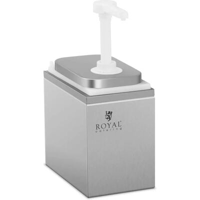 Royal Catering Modell RCDI-2L - Allsidig rustfritt stål krydd- og sausdispenser Royal Catering Modell RCDI-2L - Allsidig rustfritt stål krydd- og sausdispenser