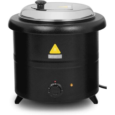 Royal Catering Pentola per Zuppe - 13 L, 600 W, Nera - Riscaldatore di zuppe Royal Catering Pentola per Zuppe - 13 L, 600 W, Nera - Riscaldatore di zuppe