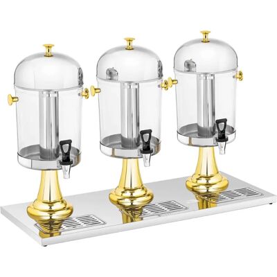 Royal Catering Juice Dispenser - 3 x 8 L - Kølesystem - Sort Royal Catering Juice Dispenser - 3 x 8 L - Kølesystem - Sort