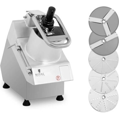 Royal Catering Electric Vegetable Cutter - 750 W - 5 Discs - Ø 205 mm Royal Catering Electric Vegetable Cutter - 750 W - 5 Discs - Ø 205 mm