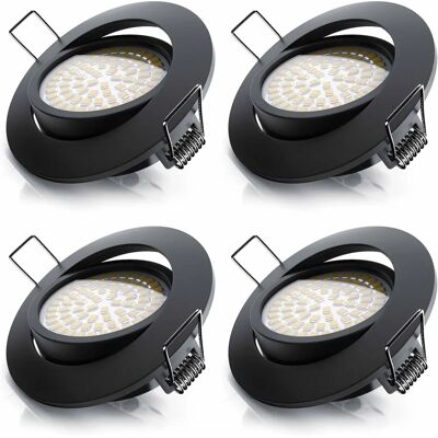 Brandson - 4x LED Deckenspot - Schwarz - Recessed spotlight Brandson - 4x LED Deckenspot - Schwarz - Recessed spotlight