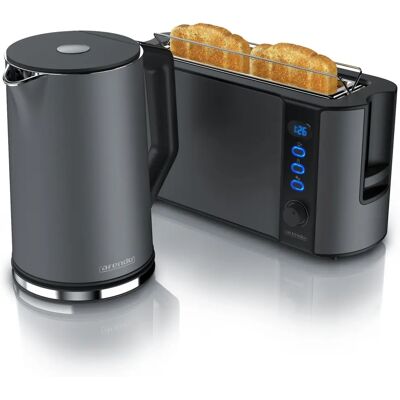 Arendo - Set - Langschlitz-Toaster - 1.5L Kessel - Küchenbundle Arendo - Set - Langschlitz-Toaster - 1.5L Kessel - Küchenbundle