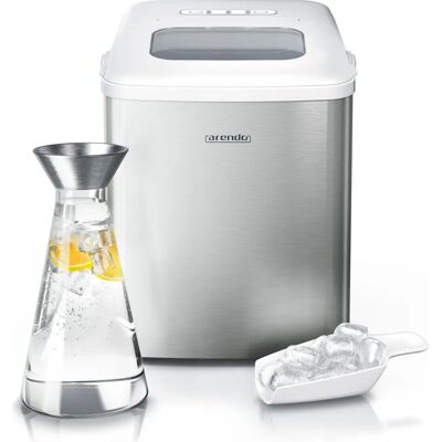 Arendo Silber Eismaschine - 120W, 1,5L Behälter Arendo Silber Eismaschine - 120W, 1,5L Behälter
