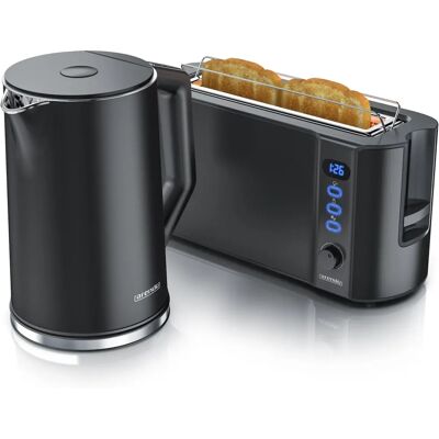 Arendo Frühstücksset - Edelstahl Wasserkocher & Toaster Arendo Frühstücksset - Edelstahl Wasserkocher & Toaster