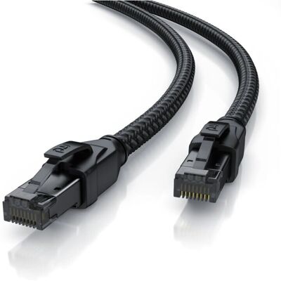 Primewire Netzwerkkabel CAT.8 - 15m - Schwarz Primewire Netzwerkkabel CAT.8 - 15m - Schwarz