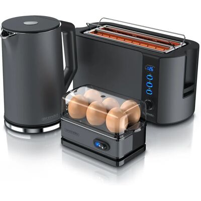 Arendo - Frühstücks-Set - 1.5L - 4S-Toaster - Frühstücks-Set Arendo - Frühstücks-Set - 1.5L - 4S-Toaster - Frühstücks-Set