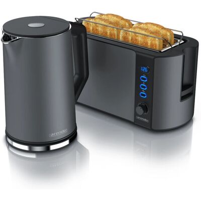 Arendo Küchen Set - 1,5L Wasserkocher & 4-Scheiben Toaster Arendo Küchen Set - 1,5L Wasserkocher & 4-Scheiben Toaster