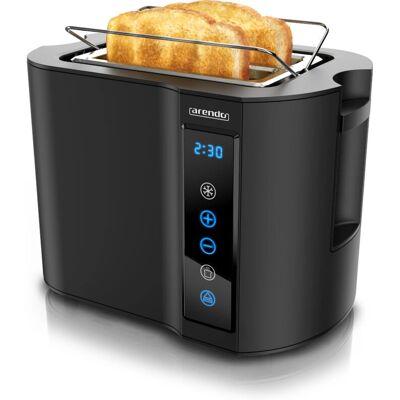 Arendo Toaster Edelstahl 2 Scheiben Kurzschlitz Touchpanel Display - Toaster Arendo Toaster Edelstahl 2 Scheiben Kurzschlitz Touchpanel Display - Toaster