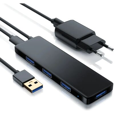 Primewire 4-Port aktiver USB 3.2 Hub - Schlank Dockingstation Primewire 4-Port aktiver USB 3.2 Hub - Schlank Dockingstation
