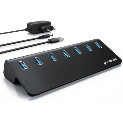 Primewire - Aktiv Hub - Schwarz - USB 3.2 Gen2 - USB Dockingstation Primewire - Aktiv Hub - Schwarz - USB 3.2 Gen2 - USB Dockingstation