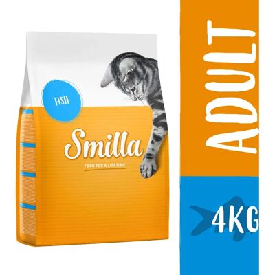 Comida seca para gatos adultos Smilla Fish 4kg - Completa y saludable Comida seca para gatos adultos Smilla Fish 4kg - Completa y saludable