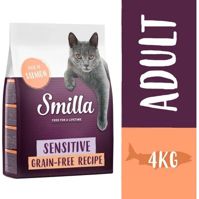 Karma dla kotów Smilla - Dorosłe, Wykastrowane, Łosoś, Bez zbóż - 10kg opakowanie Karma dla kotów Smilla - Dorosłe, Wykastrowane, Łosoś, Bez zbóż - 10kg opakowanie