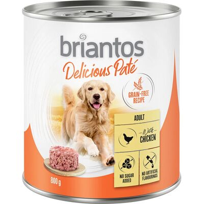 Pienso para perros Briantos Cordero y Zanahorias, Pescado y Guisantes, Vaca - 12 x 800g Pienso para perros Briantos Cordero y Zanahorias, Pescado y Guisantes, Vaca - 12 x 800g