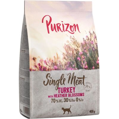 Nourriture naturelle pour chats Purizon - Riche en protéines, sans céréales, 70% ingrédients animaux - 3x400g Nourriture naturelle pour chats Purizon - Riche en protéines, sans céréales, 70% ingrédients animaux - 3x400g
