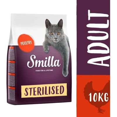Smilla - Sterilised Poultry - 10 kg - Adult - Dry Cat Food Smilla - Sterilised Poultry - 10 kg - Adult - Dry Cat Food
