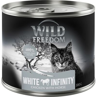 Wilk Freedom White Infinity Mokra karma dla kota - kurczak i koń, 18 x 200 g Wilk Freedom White Infinity Mokra karma dla kota - kurczak i koń, 18 x 200 g