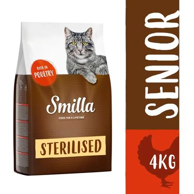 Smilla - Senior Sterilised volaille - 4 kg - Drób - Cat Food Smilla - Senior Sterilised volaille - 4 kg - Drób - Cat Food