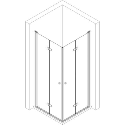 Breuer Elana 2.0 Eckdusche - Sicherheitsglas, Aluminium Breuer Elana 2.0 Eckdusche - Sicherheitsglas, Aluminium
