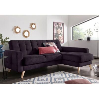 Sofa FASHION Nappa L-Form Webvelours Sofa FASHION Nappa L-Form Webvelours