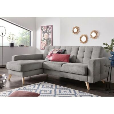SOFA FASHION Nappa - L-Form Webvelours Sofa SOFA FASHION Nappa - L-Form Webvelours Sofa