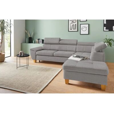 SOFA FASHION Enya - L-Form Webvelours Sofa - 266x79x232 cm SOFA FASHION Enya - L-Form Webvelours Sofa - 266x79x232 cm